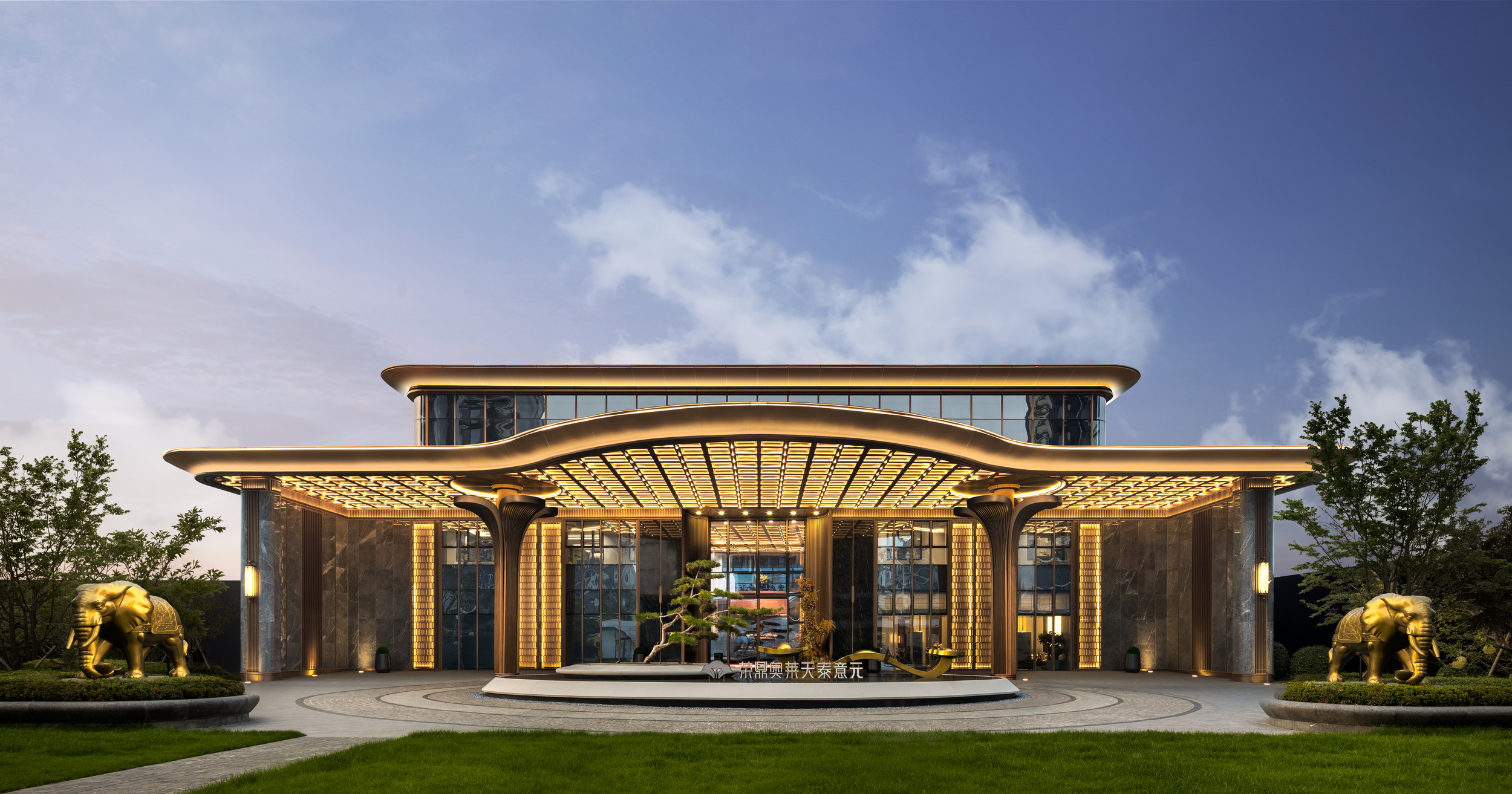 伊派X增隆丨2000㎡奢造-河北榮鼎奧萊社區(qū)會所美學地標